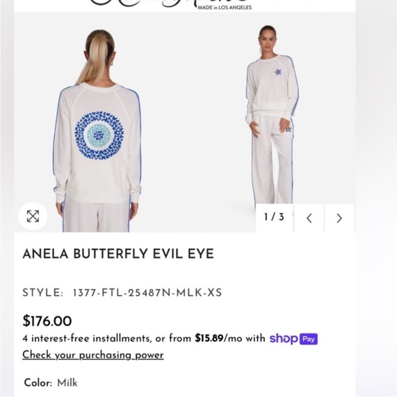 NEW LAUREN MOSHI ANELA BUTTERFLY
EVIL EYE - Picture 3 of 10